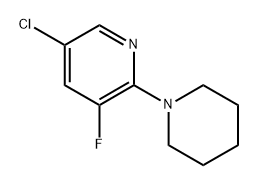 5-Chloro-3-fluoro-2-(piperidin-1-yl)pyridine Structure