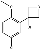 3-(5-chloro-2-methoxyphenyl)oxetan-3-ol Structure