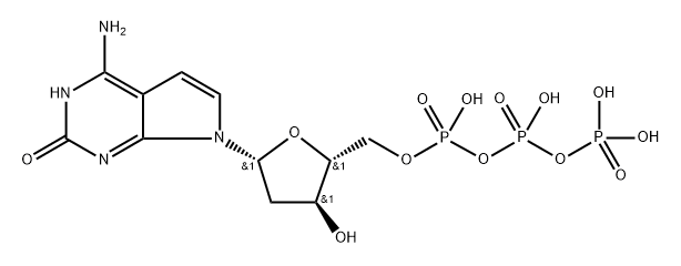 2'-Deoxy-7-deazaisoguanosine triphosphate Structure