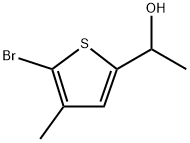 5-Bromo-α,4-dimethyl-2-thiophenemethanol Structure