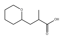 2H-Pyran-2-propanoic acid, tetrahydro-α-methyl- 구조식 이미지