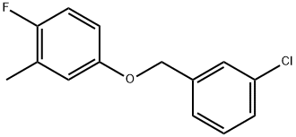 4-[(3-Chlorophenyl)methoxy]-1-fluoro-2-methylbenzene Structure