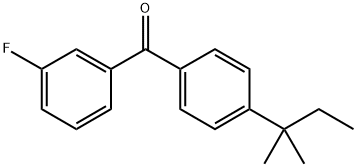 Methanone, [4-(1,1-dimethylpropyl)phenyl](3-fluorophenyl)- Structure