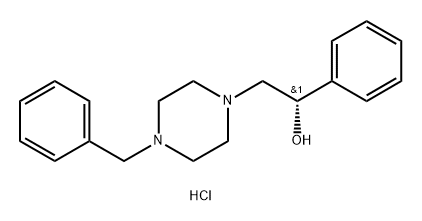 (S)-2-(4-benzylpiperazin-1-yl)-1-phenylethan-1-ol dihydrochloride 구조식 이미지