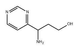 3-Amino-3-(pyrimidin-4-yl)propan-1-ol Structure