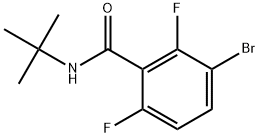 3-Bromo-N-(1,1-dimethylethyl)-2,6-difluorobenzamide Structure