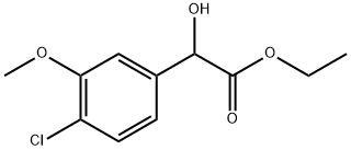 Ethyl 4-chloro-α-hydroxy-3-methoxybenzeneacetate Structure