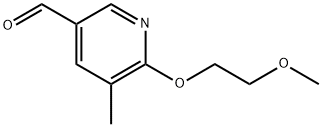 6-(2-Methoxyethoxy)-5-methylnicotinaldehyde Structure