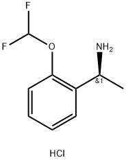 (S)-1-(2-(difluoromethoxy)phenyl)ethan-1-amine hydrochloride Structure