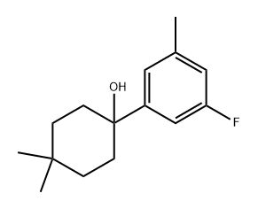 1-(3-fluoro-5-methylphenyl)-4,4-dimethylcyclohexanol Structure