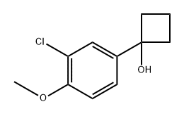 1-(3-chloro-4-methoxyphenyl)cyclobutanol Structure