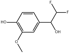 α-(Difluoromethyl)-4-hydroxy-3-methoxybenzenemethanol Structure