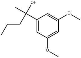 3,5-Dimethoxy-α-methyl-α-propylbenzenemethanol Structure