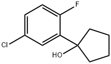 1-(5-chloro-2-fluorophenyl)cyclopentanol Structure