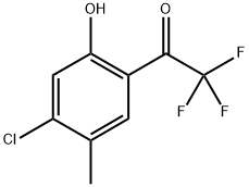 1-(4-Chloro-2-hydroxy-5-methylphenyl)-2,2,2-trifluoroethanone Structure