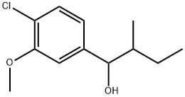 4-Chloro-3-methoxy-α-(1-methylpropyl)benzenemethanol Structure