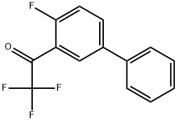 2,2,2-Trifluoro-1-(4-fluoro-[1,1'-biphenyl]-3-yl)ethanone Structure