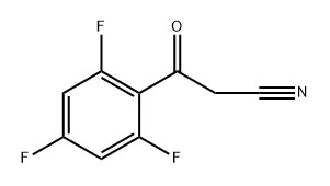 3-oxo-3-(2,4,6-trifluorophenyl)propanenitrile 구조식 이미지