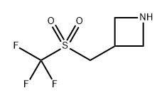 3-(((Trifluoromethyl)sulfonyl)methyl)azetidine Structure