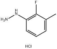 (2-fluoro-3-methylphenyl)hydrazine hydrochloride Structure