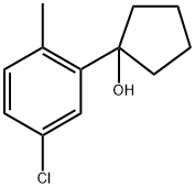 1-(5-chloro-2-methylphenyl)cyclopentanol Structure