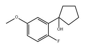 1-(2-fluoro-5-methoxyphenyl)cyclopentanol Structure