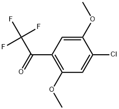 1-(4-Chloro-2,5-dimethoxyphenyl)-2,2,2-trifluoroethanone Structure