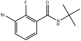 3-Bromo-N-(1,1-dimethylethyl)-2-fluorobenzamide Structure