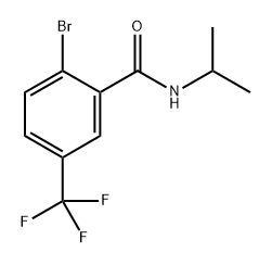 2-Bromo-N-isopropyl-5-(trifluoromethyl)benzamide Structure