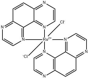 Ruthenium, dichlorobis(pyrazino[2,3-f]quinoxaline-κN1,κN10)- Structure