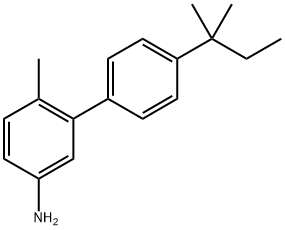 4'-(1,1-Dimethylpropyl)-6-methyl[1,1'-biphenyl]-3-amine Structure