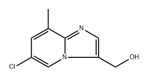 {6-chloro-8-methylimidazo[1,2-a]pyridin-3-yl}methanol 구조식 이미지