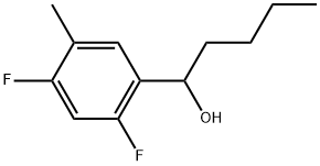 α-Butyl-2,4-difluoro-5-methylbenzenemethanol Structure