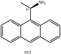 9-Anthracenemethanamine, α-methyl-, hydrochloride (1:1), (αR)- Structure