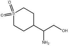 2H-Thiopyran-4-ethanol, β-aminotetrahydro-, 1,1-dioxide Structure