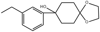 8-(3-ethylphenyl)-1,4-dioxaspiro[4.5]decan-8-ol Structure