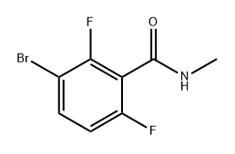 3-bromo-2,6-difluoro-N-methylbenzamide 구조식 이미지