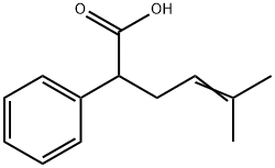 5-methyl-2-phenylhex-4-enoic acid Structure