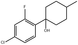 1-(4-chloro-2-fluorophenyl)-4-methylcyclohexanol Structure