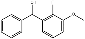 (2-fluoro-3-methoxyphenyl)(phenyl)methanol 구조식 이미지