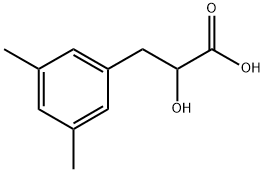 Benzenepropanoic acid, α-hydroxy-3,5-dimethyl- 구조식 이미지
