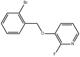 3-[(2-Bromophenyl)methoxy]-2-fluoropyridine Structure