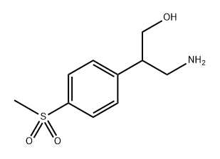 Benzeneethanol, β-(aminomethyl)-4-(methylsulfonyl)- Structure