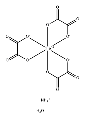 Ferrate(3-), trisethanedioato(2-)-.kappa.O1,.kappa.O2-, triammonium, trihydrate, (OC-6-11)- Structure