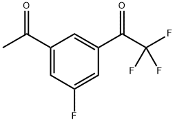 1-(3-Acetyl-5-fluorophenyl)-2,2,2-trifluoroethanone Structure