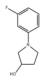 1-(3-fluorophenyl)pyrrolidin-3-ol 구조식 이미지