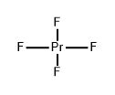Praseodymium fluoride (PrF4) (7CI,8CI,9CI) Structure