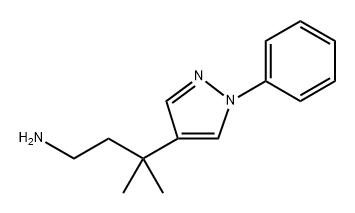 1H-Pyrazole-4-propanamine, γ,γ-dimethyl-1-phenyl- 구조식 이미지