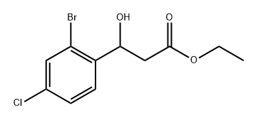 Ethyl 3-(2-bromo-4-chlorophenyl)-3-hydroxypropanoate Structure