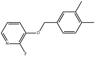 3-[(3,4-Dimethylphenyl)methoxy]-2-fluoropyridine Structure